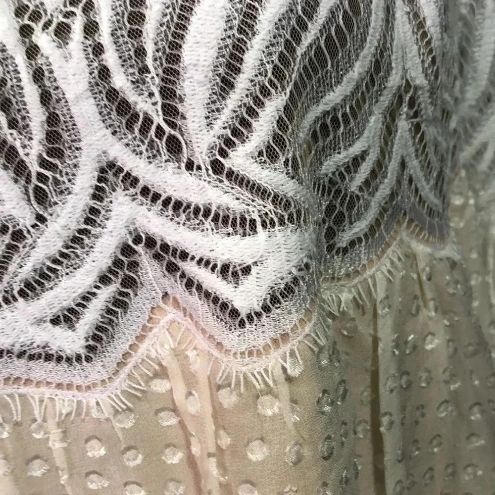 Bcbg Maxazria Kitra,Baby Doll,Embroidered Lace, Pin Dot,Balloon Sleeve,Lined — image 2 of 8